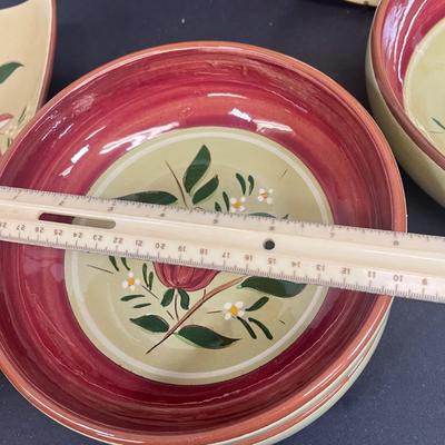 LOT 68: Vintage Stangl Pottery Dishes - Magnolia Pattern