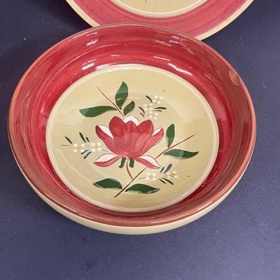 LOT 68: Vintage Stangl Pottery Dishes - Magnolia Pattern