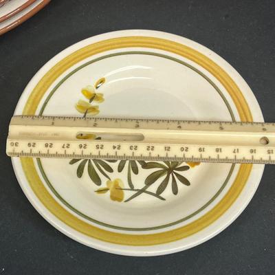 LOT 71: Golden Blossom Pattern - Vintage Stangl Pottery Dishes