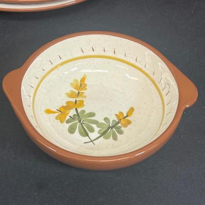 LOT 71: Golden Blossom Pattern - Vintage Stangl Pottery Dishes