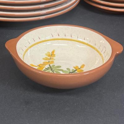 LOT 71: Golden Blossom Pattern - Vintage Stangl Pottery Dishes