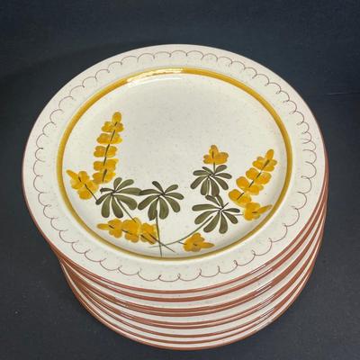 LOT 71: Golden Blossom Pattern - Vintage Stangl Pottery Dishes