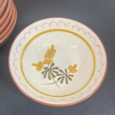 LOT 71: Golden Blossom Pattern - Vintage Stangl Pottery Dishes
