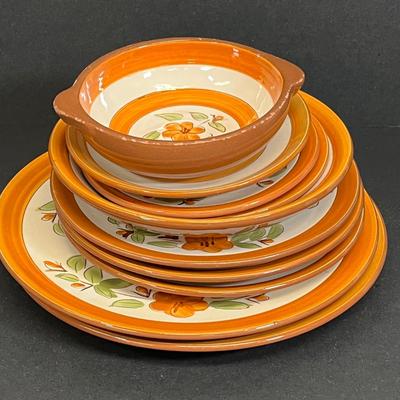 LOT 72: Bittersweet Pattern - Vintage Stangl Pottery Dishes