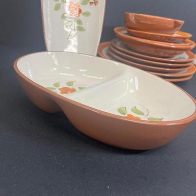 LOT 72: Bittersweet Pattern - Vintage Stangl Pottery Dishes