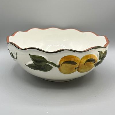LOT 73: Vintage Stangl Pottery Dishes - Sculptured Fruit Pattern