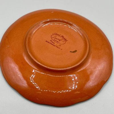 LOT 73: Vintage Stangl Pottery Dishes - Sculptured Fruit Pattern