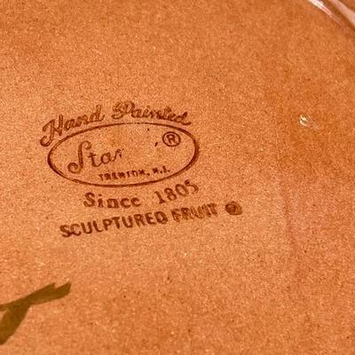 LOT 73: Vintage Stangl Pottery Dishes - Sculptured Fruit Pattern