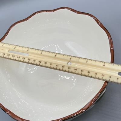 LOT 73: Vintage Stangl Pottery Dishes - Sculptured Fruit Pattern