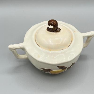 LOT 73: Vintage Stangl Pottery Dishes - Sculptured Fruit Pattern