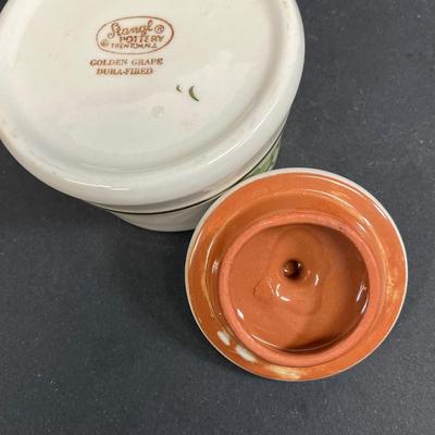 LOT 75: Golden Grape Pattern - Vintage Stangl Pottery Dishes