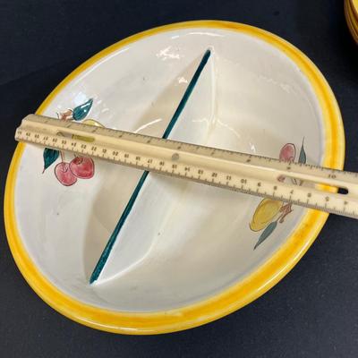 LOT 76: "Fruit" Pattern Vintage Stangl Pottery Dishes