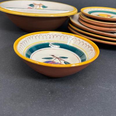 LOT 76: "Fruit" Pattern Vintage Stangl Pottery Dishes