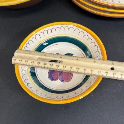 LOT 76: "Fruit" Pattern Vintage Stangl Pottery Dishes