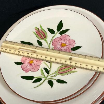 LOT 78: Mixed Patterns - Vintage Stangl Pottery Dishes - Thistle, Blue Daisy, Wild Rose