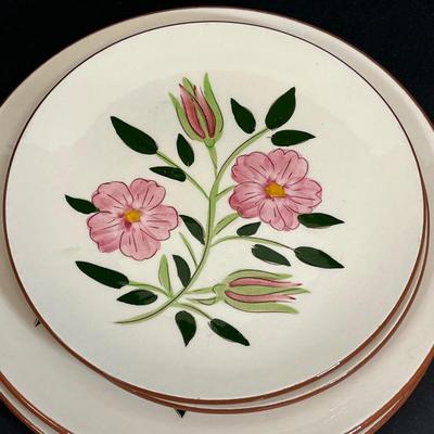 LOT 78: Mixed Patterns - Vintage Stangl Pottery Dishes - Thistle, Blue Daisy, Wild Rose
