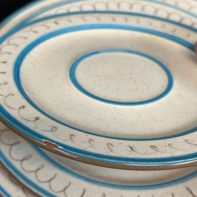 LOT 78: Mixed Patterns - Vintage Stangl Pottery Dishes - Thistle, Blue Daisy, Wild Rose