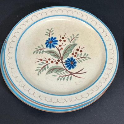 LOT 78: Mixed Patterns - Vintage Stangl Pottery Dishes - Thistle, Blue Daisy, Wild Rose