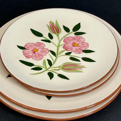 LOT 78: Mixed Patterns - Vintage Stangl Pottery Dishes - Thistle, Blue Daisy, Wild Rose