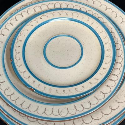 LOT 78: Mixed Patterns - Vintage Stangl Pottery Dishes - Thistle, Blue Daisy, Wild Rose