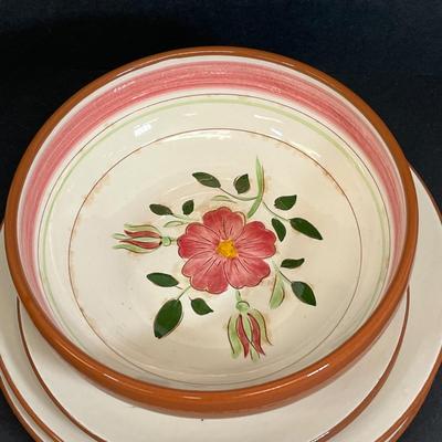 LOT 78: Mixed Patterns - Vintage Stangl Pottery Dishes - Thistle, Blue Daisy, Wild Rose