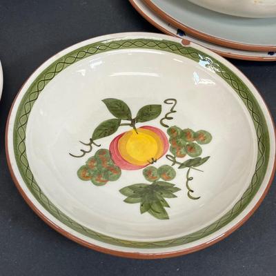 LOT 79: Vintage Stangl Pottery Dishes - Mixed Patterns