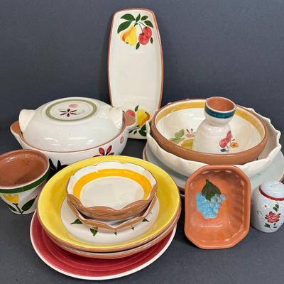 LOT 79: Vintage Stangl Pottery Dishes - Mixed Patterns