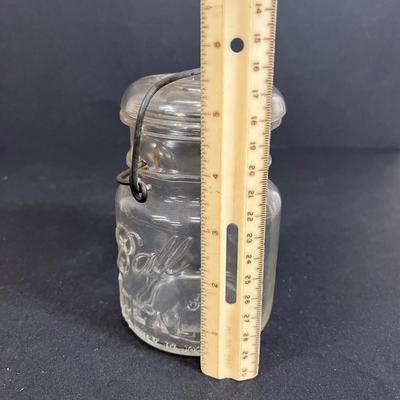 LOT 80: Vintage Carnival Glass Bowl, Ball Jar and Plate Stands