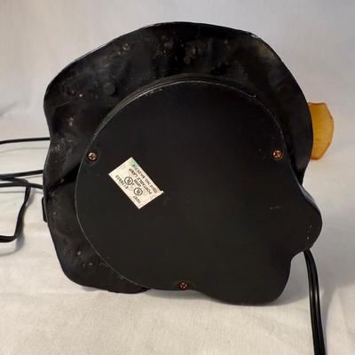 Lily Pad Lamp with Amber Glass Tulip Shade (LR-HS)