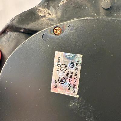 Lily Pad Lamp with Amber Glass Tulip Shade (LR-HS)