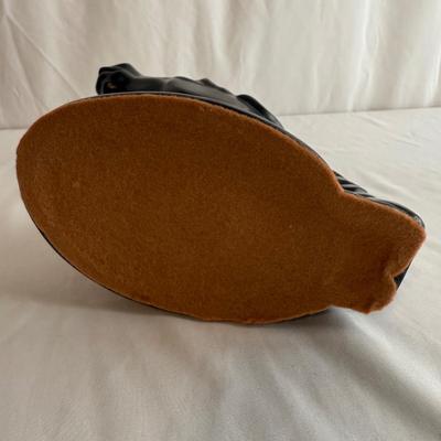 Pair of Black Ceramic Horse Head Sculptures (PB-HS)