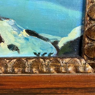 142 Original Oil Painting "Snowy Night" Signed by Artist