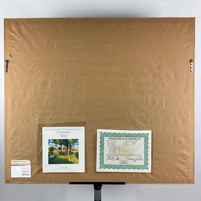 148 Serigraph By Christian Title "Golden Hour" #296/300 Signed