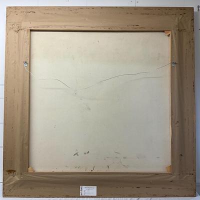 150 Large Original Oil Painting Signed Taylor Titled "Full Sail"