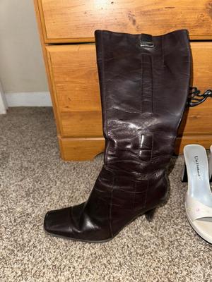 SIZE 6 HEELED BOOTS AND HEELS