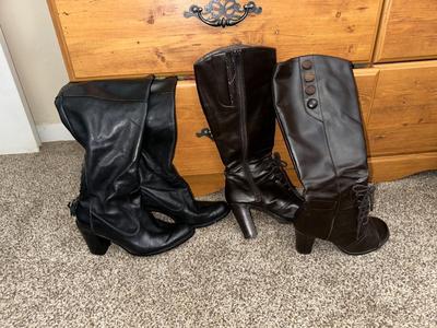 SIZE 6 HEELED BOOTS