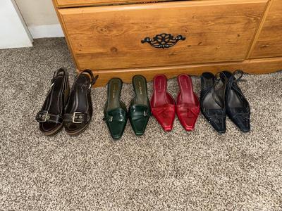 SIZE 6 HEELED LADIES SHOES