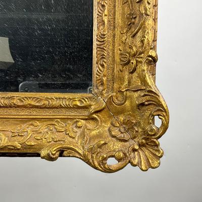 158 Antique Rococo Style Ornate Gold Frame Mirror