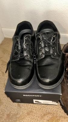 MENS ROCKPORT SHOES AND LIKE NEW SEALTEX BOOTS