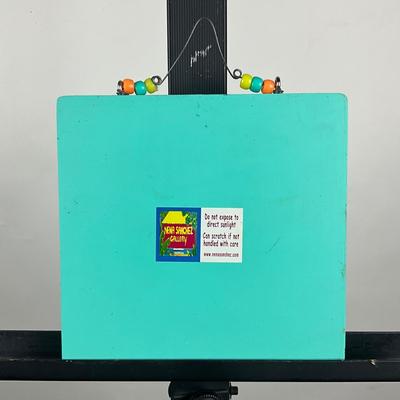 164 Hand-Painted Tile On Block By Nena Sanches