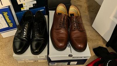 MENS DRESS SHOES, CROFT & BORROW SIZE 13 and FLORSHEIM SZ-12