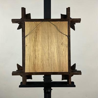 168 Two English Painted Mats with Sepia Photographs in Victorian Frame