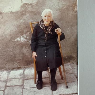 173 Original Photograph Of Old Woman "Joy Of Age"