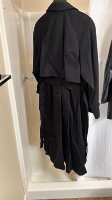 WOMENS PRESTON & YORK LEATHER BLAZER AND NEW YORK HARBOR RAIN COAT