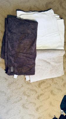 EDDIE BAUER SUPER SOFT THROW BLANKET, QUEEN KNIT BLANKET AND ANOTHER COZY THROW