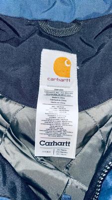 2X MENS CARHARTT PARKA, A SCARF AND HAT