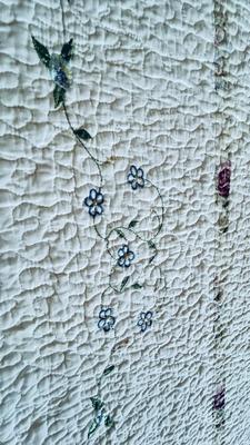 VERY LARGE BEAUTIFUL QUILTED BLANKET