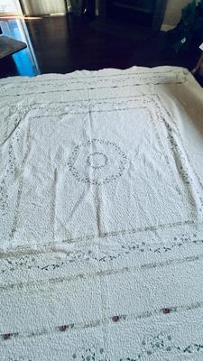 VERY LARGE BEAUTIFUL QUILTED BLANKET