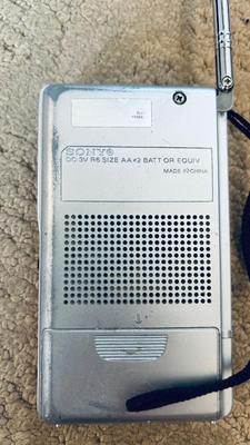 ITS A “SONY” LOT OF GOODS, A PORTABLE DVD PLAYER, WALKMAN CD PLAYER AND TRANSISTOR TYPE RADIO