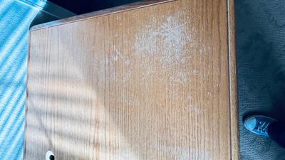 DESK, CHAIR, AND PAINTING